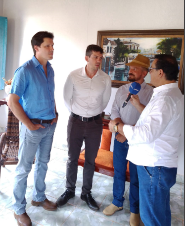 Governador em exercício, Daniel Vilella, esteve junto ao Prefeito Felipe Dias